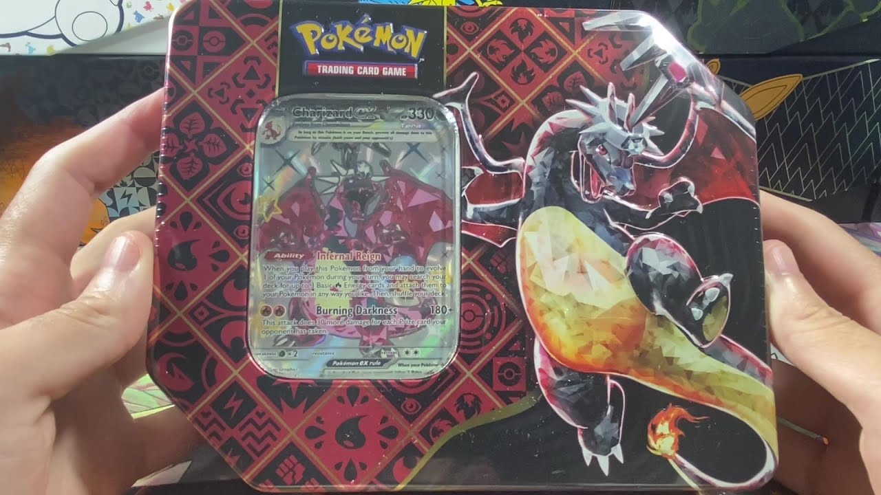 AWESOME PULLS!!!  Paldean Fates Charizard ex Tin Opening!