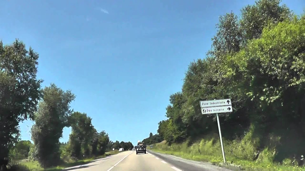 Driving Along The D787 & N164 Between Carhaix-Plouguer & Pleyben, Brittany, France 23rd July 2012