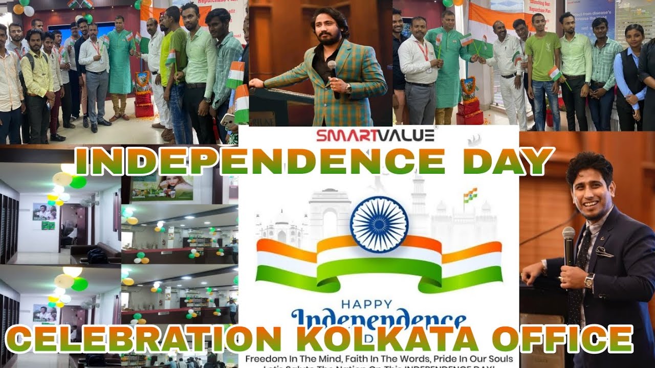 INDEPENDENCE DAY CELEBRATION KOLKATA OFFICE SMART VALUE 🇮🇳 TEAM KING OF SMART VALUE MR. BIKASH GHOSH