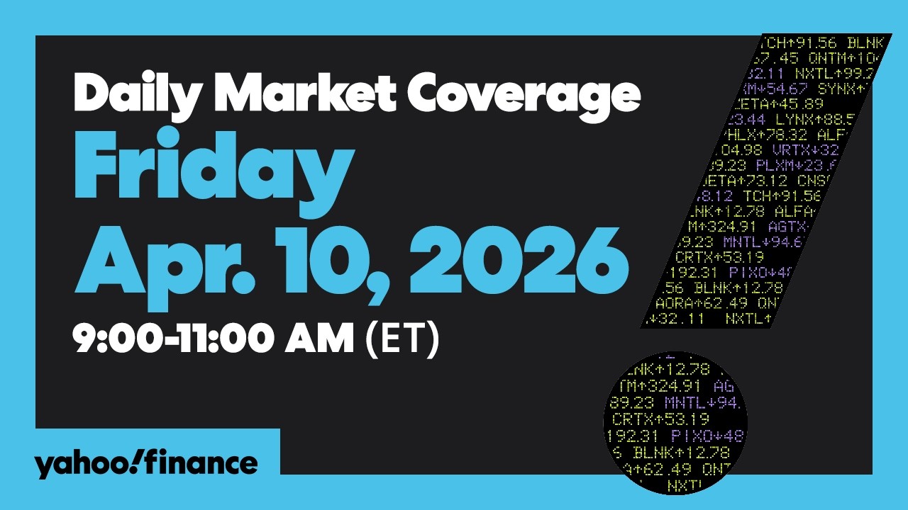 LIVE: Stocks open higher with inflation data, Iran talks in focus - April 10, 2026
