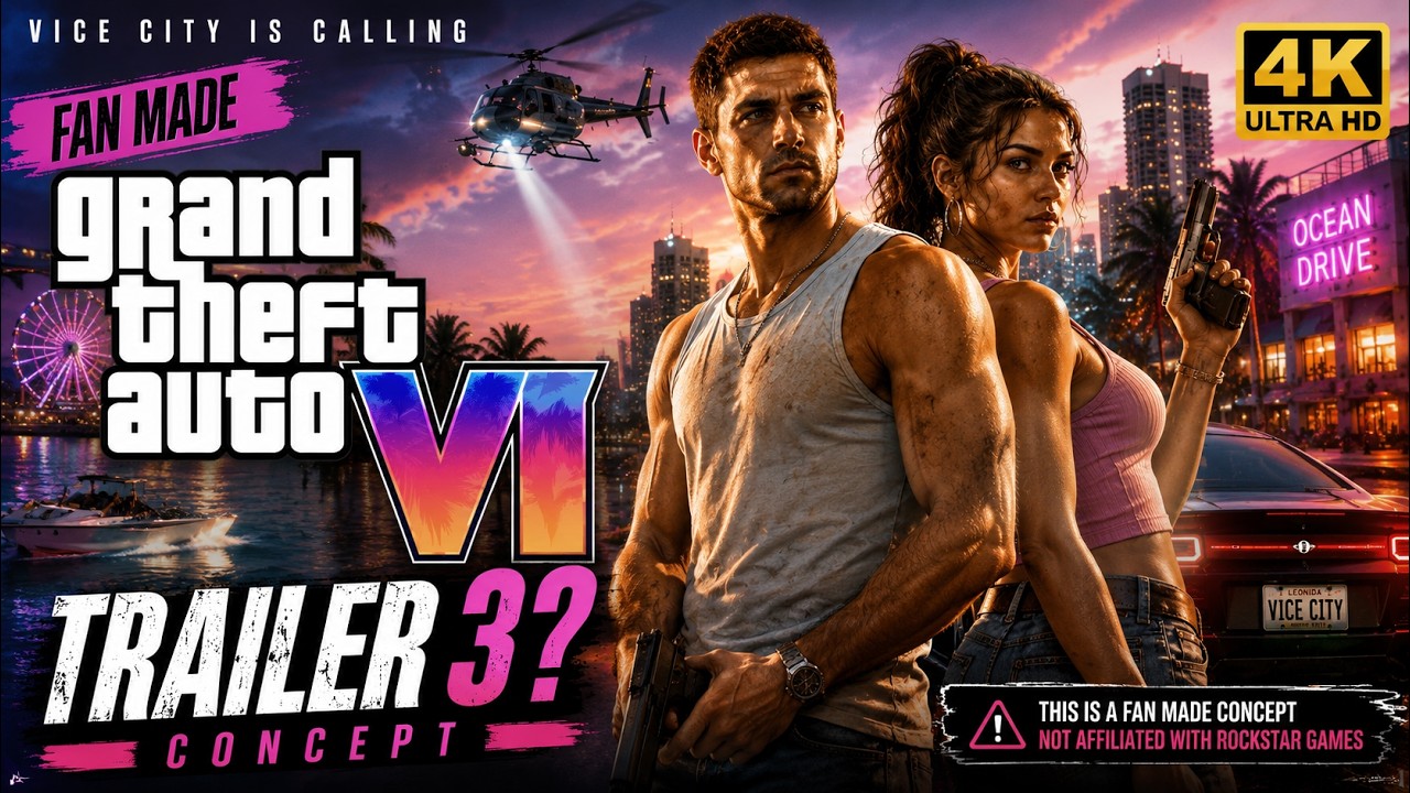GTA 6 Trailer 3 CONCEPT | AI Fan Made | Unreal Cinematic