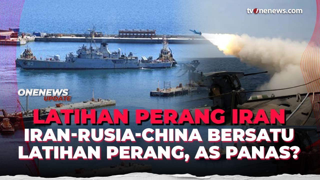 AS Kepanasan! Iran-Rusia-China Bakal Latihan Tempur di Selat Hormuz | OneNews Update