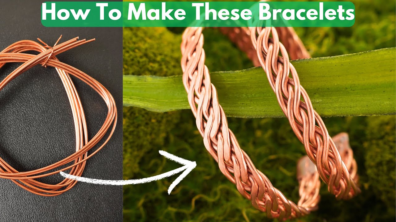 Handmade Copper Bracelet | Stunning Braided Cuff Tutorial | Jewelry Making