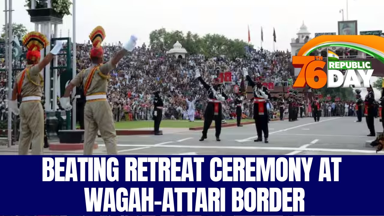 76th Republic Day 2025:Beating Retreat Ceremony At Attari-Wagah Border | Indian Army | News18