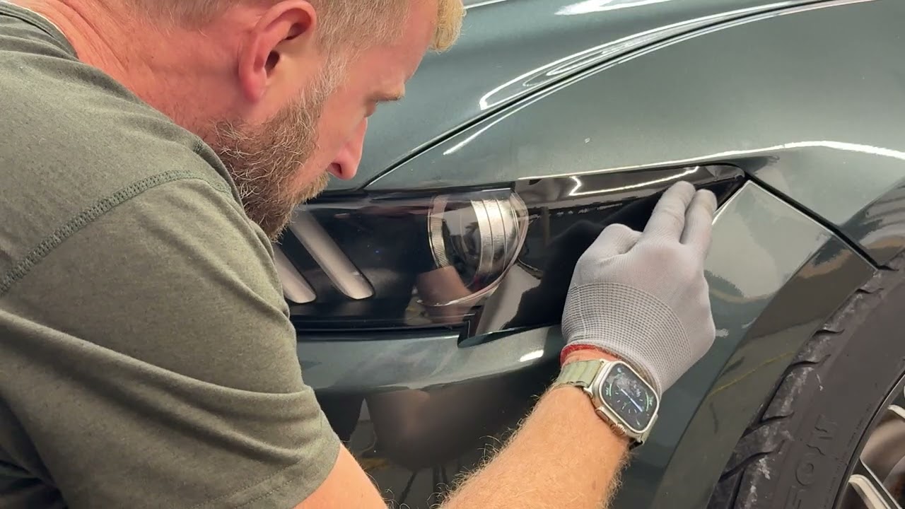 Crux Motorsports Headlight Tint Install for Ford Mustang 2015 - 2017