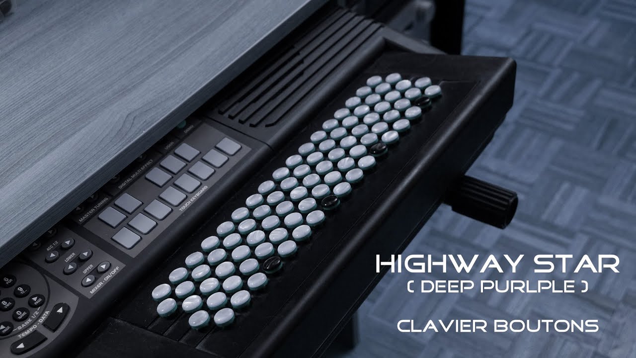 HIGHWAY STAR (Deep Purple) - joué sur un clavier boutons