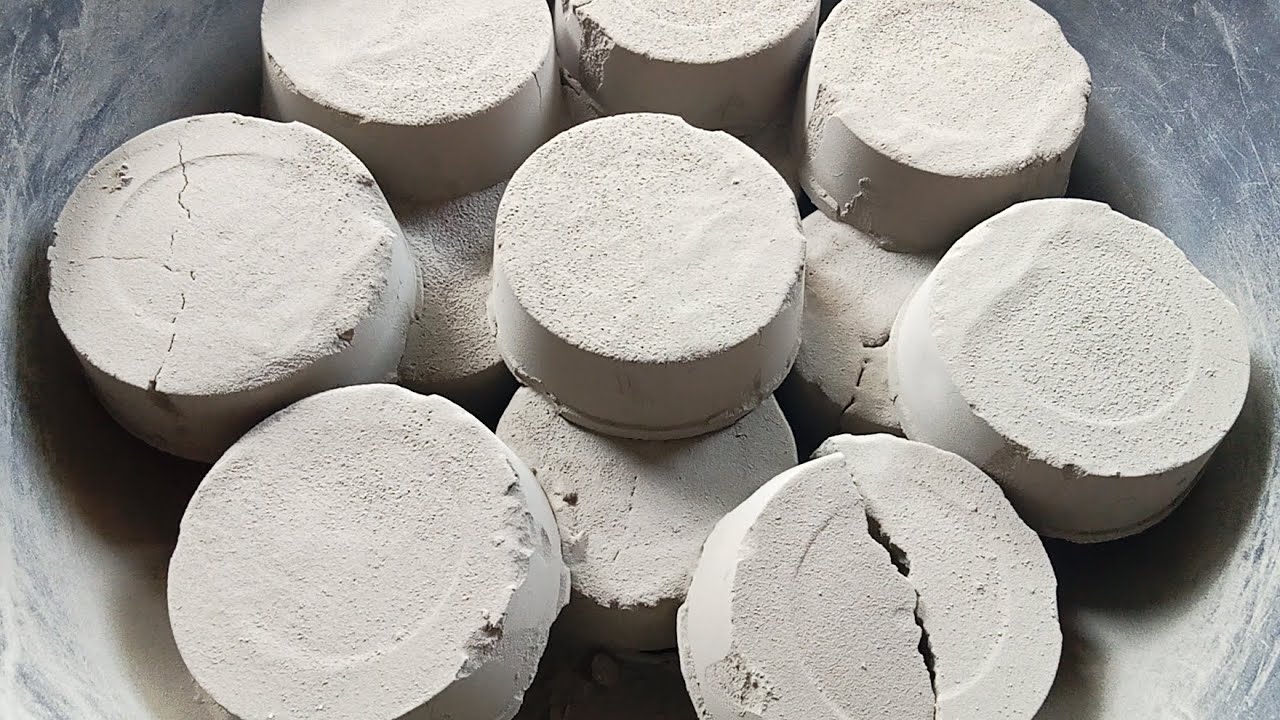Pure cement broken rounds snappy crumbling 😷🤤😍 Satisfying video|Asmr puppys