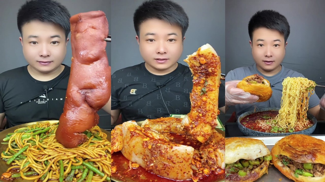 【ASMR】【MUKBANG】BIG BRAISED PORK BELLY | EATING SHOW |CHINESE MUKBANG |食べ |吃播 LOVE ASMR #咀嚼音 #370