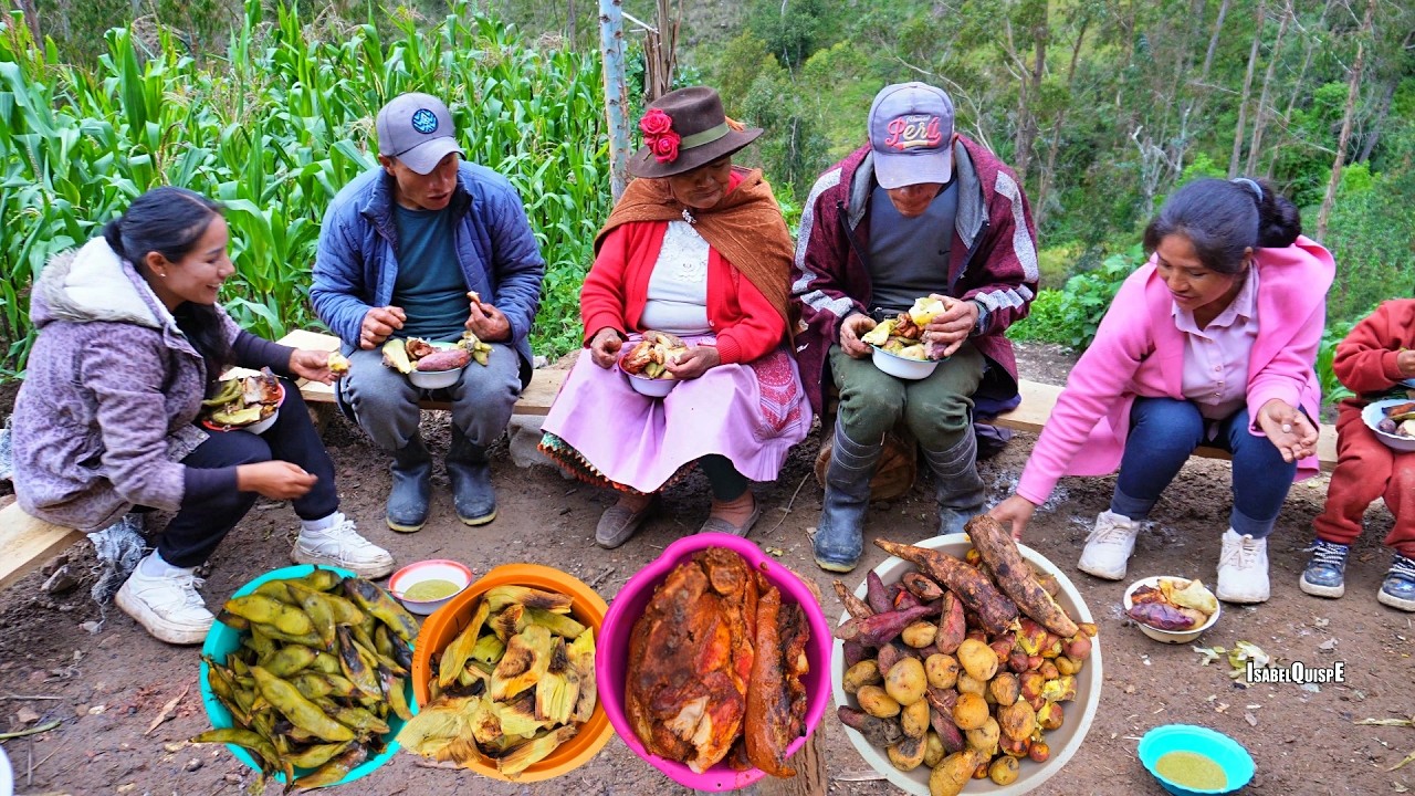Así Celebramos el Cumpleaños de mi Hermano - Preparamos Pachamanca a la Tierra | Isabel Quispe