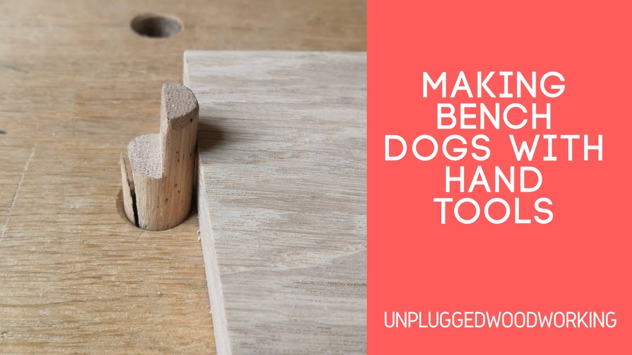 How to make wooden bench dogs with hand tools #bench dogs