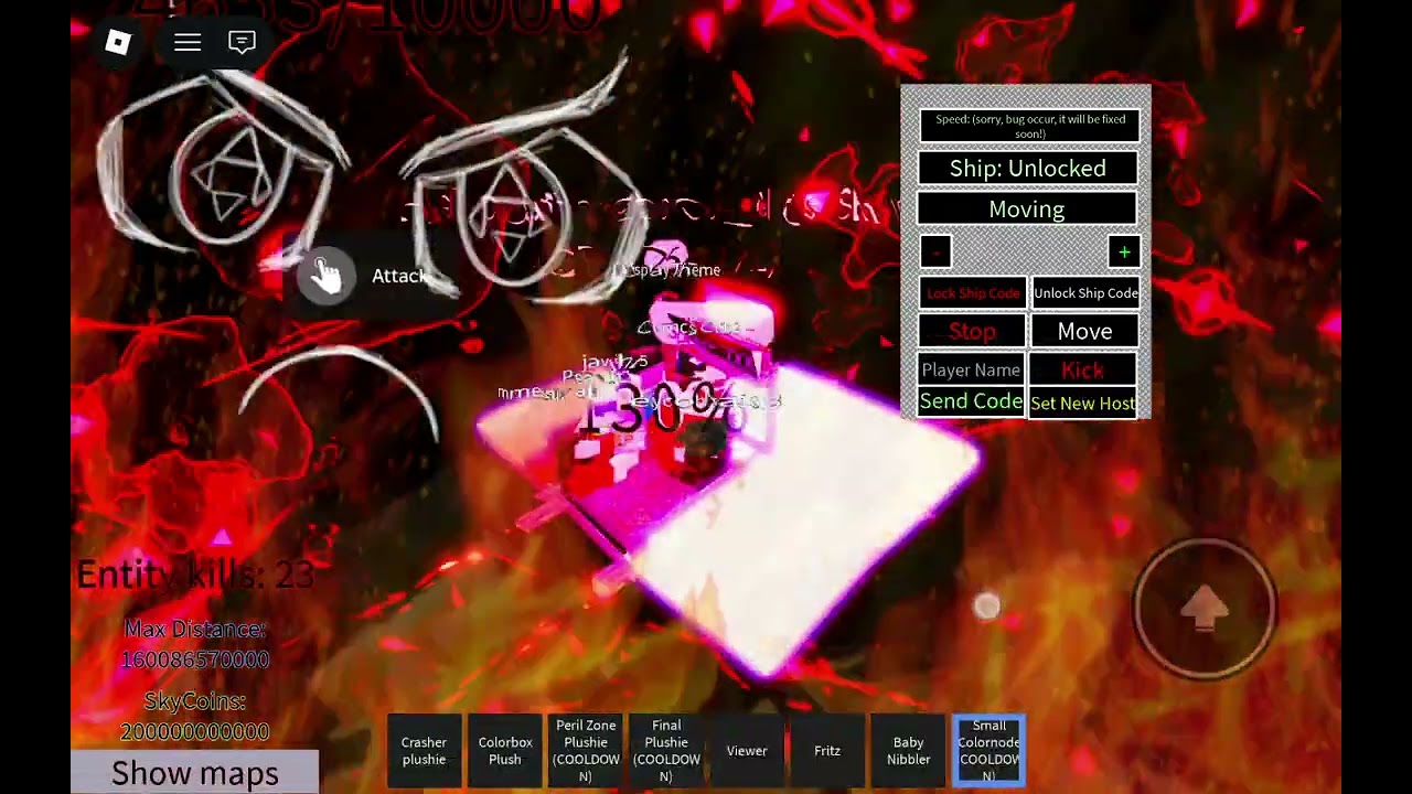 Trying to beat the finalbox boss in Cris's STUPID Skybox Game!!!!