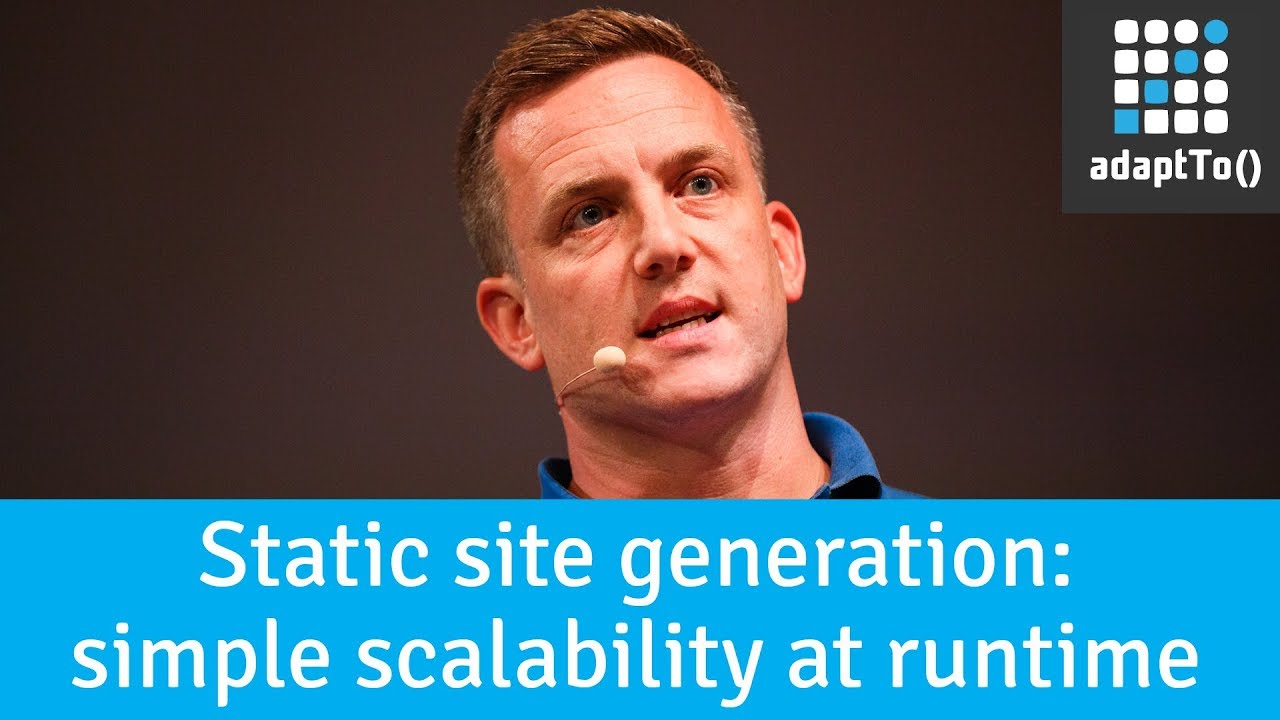 Static site generation: simple scalability at runtime
