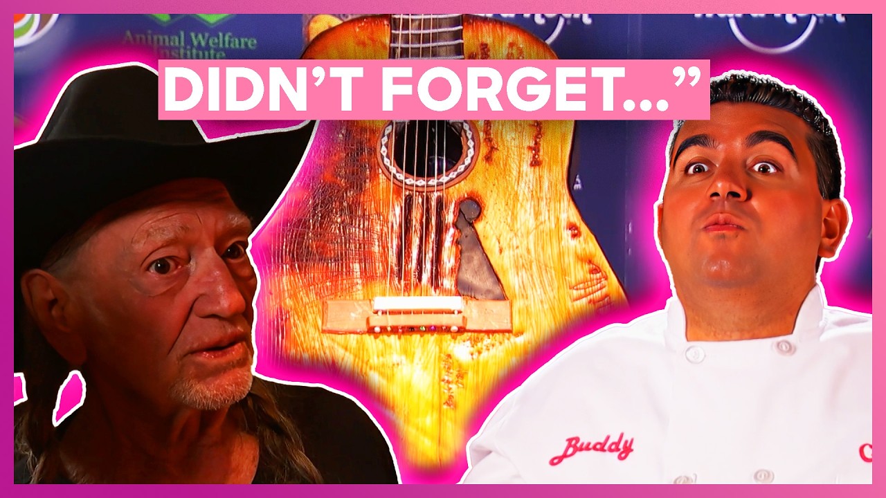 🎂🎉  Buddy Makes Willie Nelson’s 80th Birthday Cake | Cake Boss | Love Reality