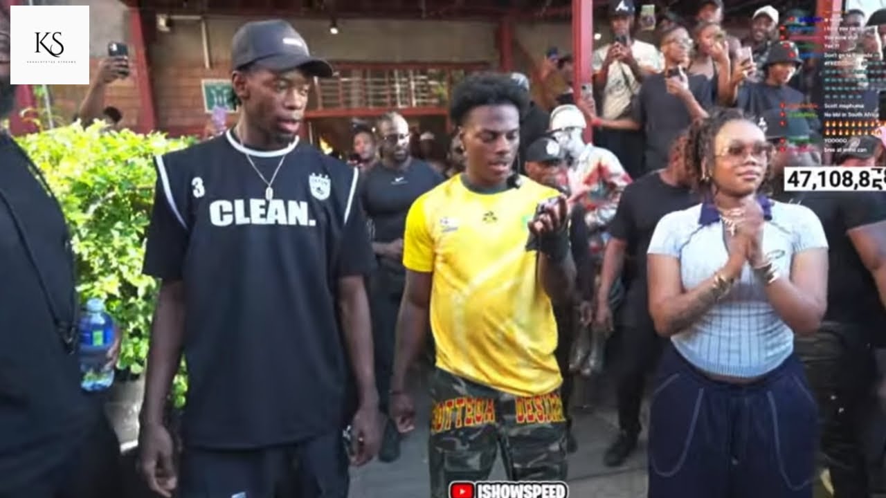 IShowSpeed Doing The Zeb Dance With Robot Boii & Bontle Modiselle In Joburg🔥