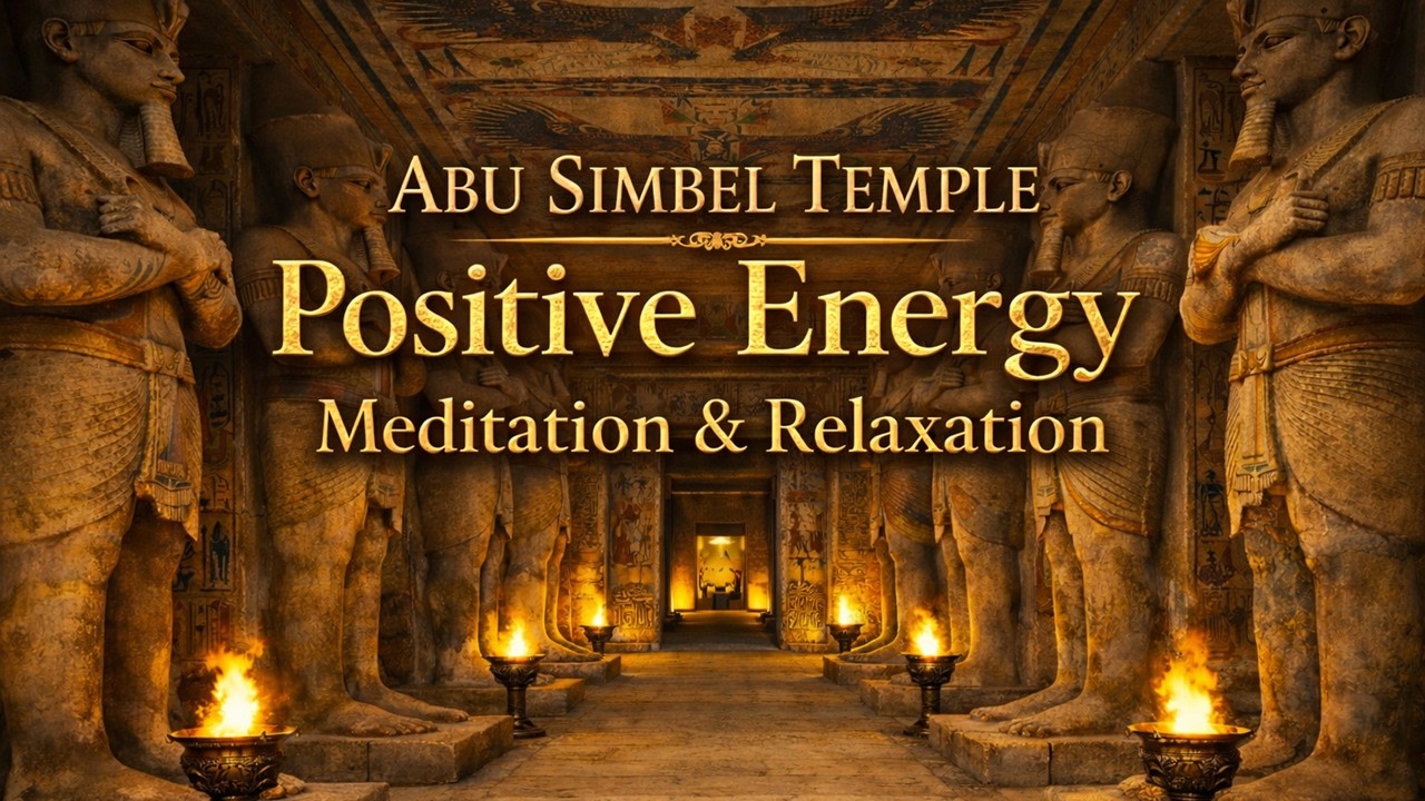 Ancient Egyptian Music for Meditation and Relaxation | Abu Simbel Temple Positive Energy