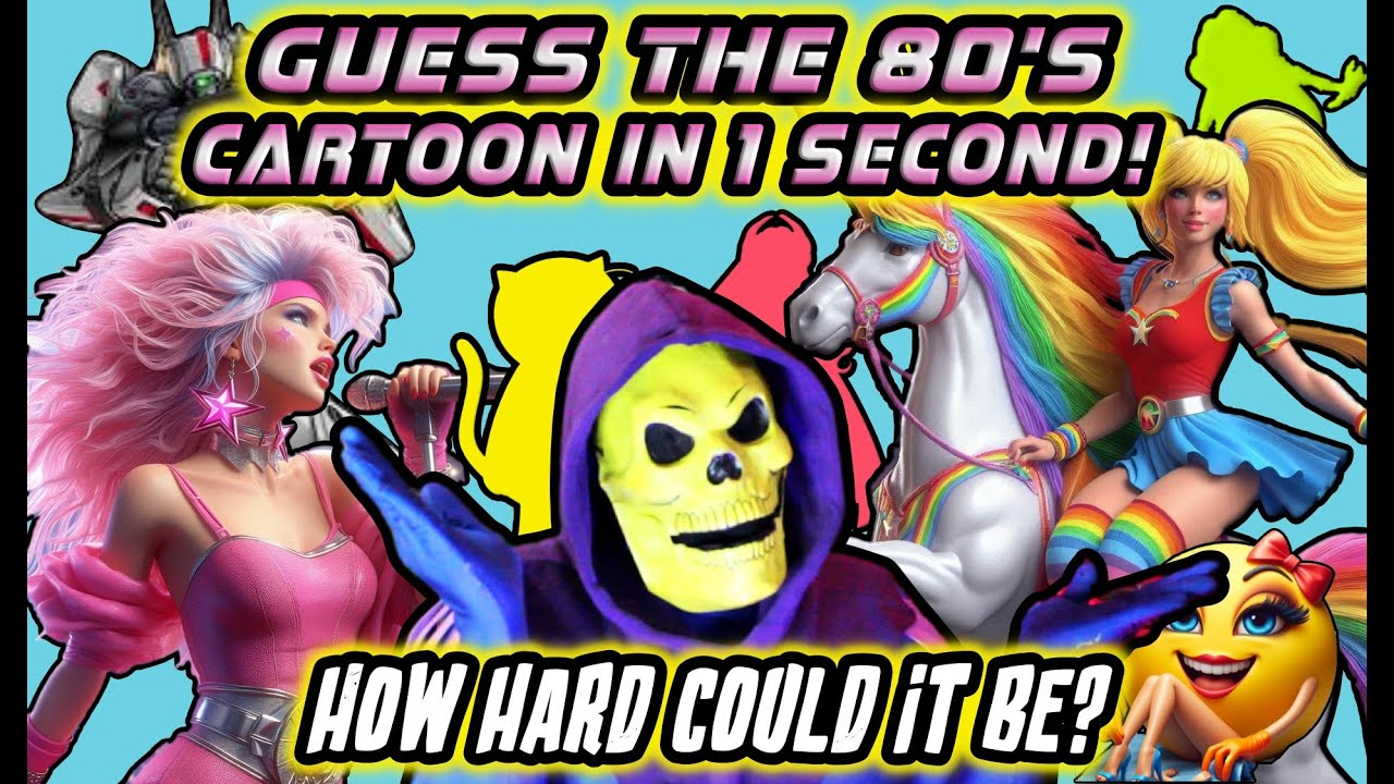 Can you GUESS the 80's CARTOON in one second || SKELETOR REACTS