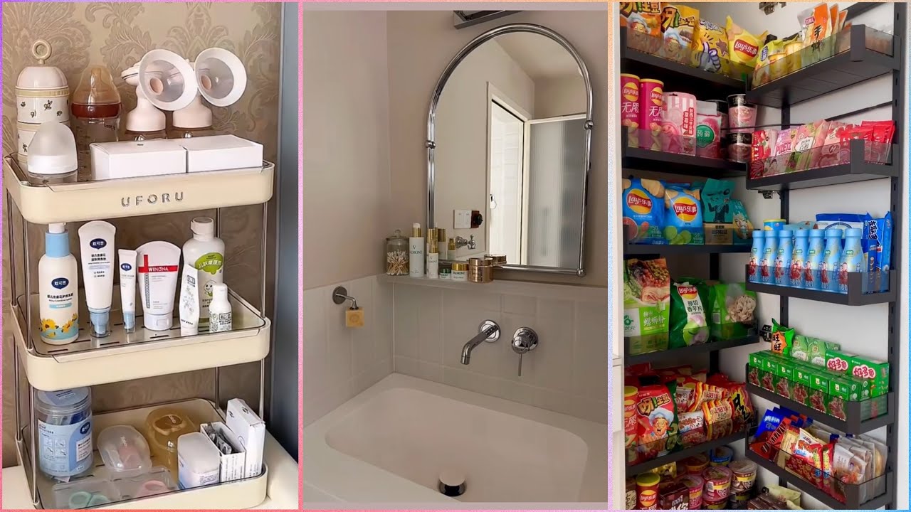 Immersive Bathroom Cleaning And Organization 🎀 | Snacks Restocking And Tissue Organizing✨