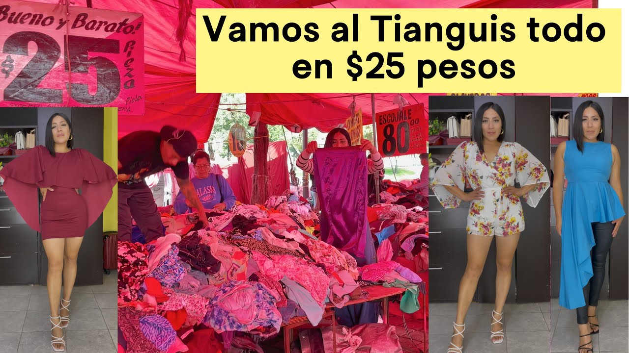 Encontré ropa de $25 pesos en el tianguis super bonita de la paca 😱