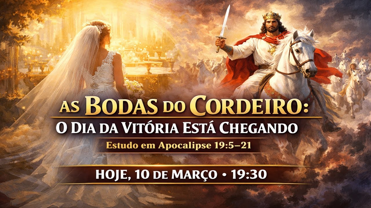 As Bodas do Cordeiro: O Dia da Vitória Está Chegando – Estudo em Apocalipse 19.5–21 | Live 10/03