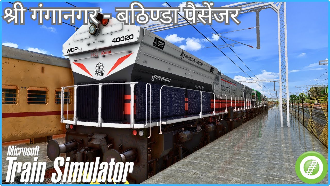 54756/Shri Ganganagar - Bathinda Passenger (UnReserved) || The Royal NWR v2 || IR-MSTS LIVE.
