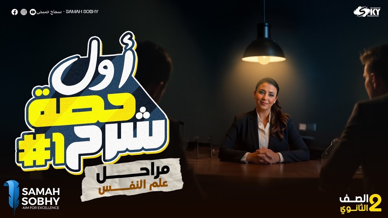 المحاضرة الاولى |  مراحل علم النفس | علم نفس و اجتماع الصف الثاني الثانوي | د/سماح صبحي