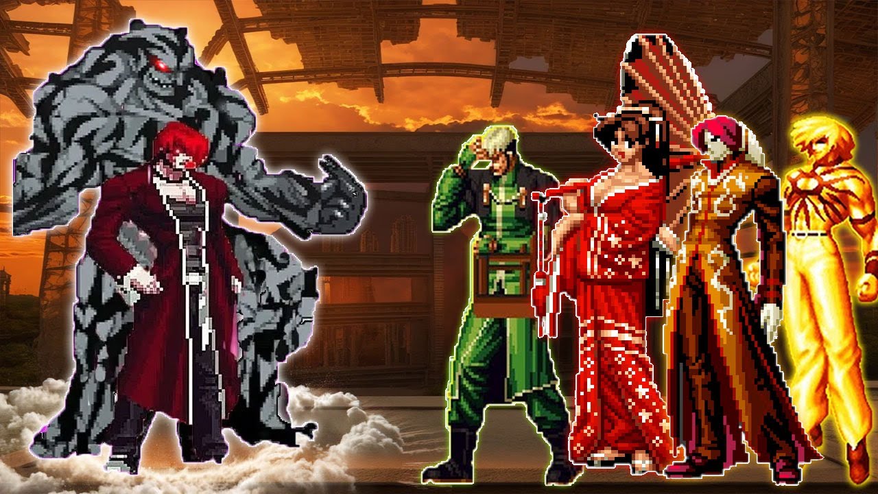 [Mugen KOF] Original Iori XIV Vs Orochi Phoenix Team