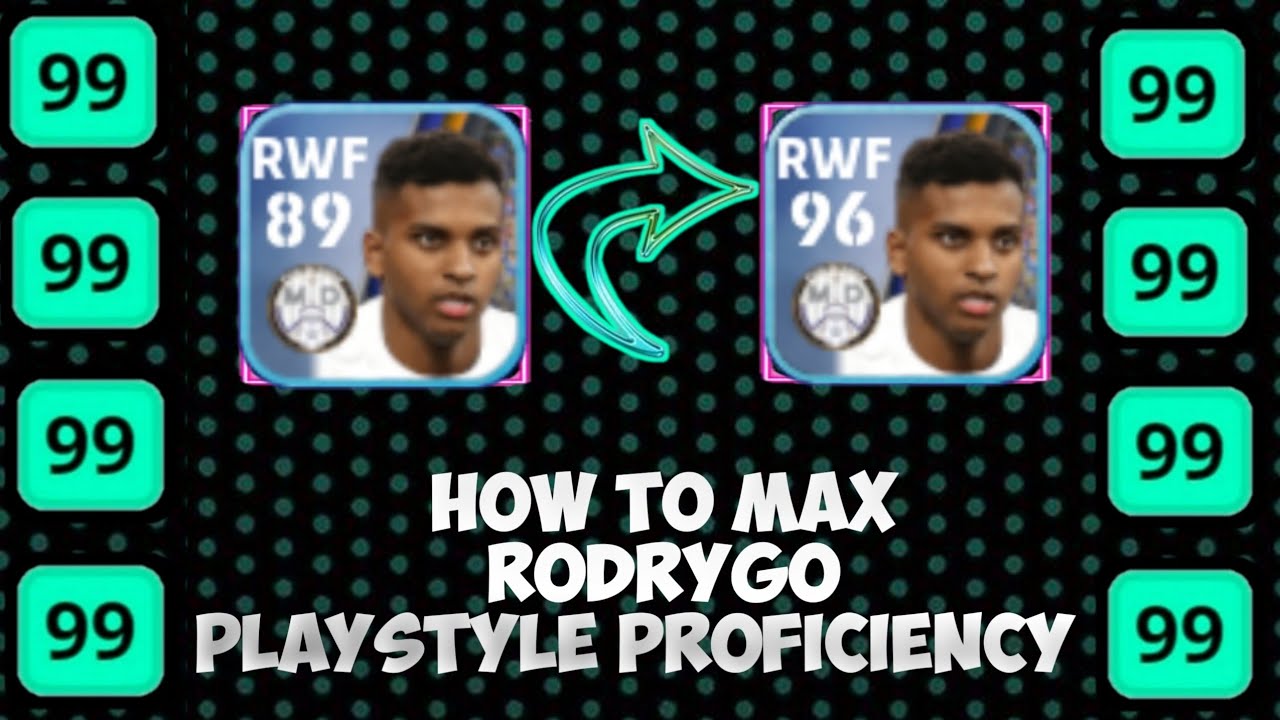 Rodrygo || max level max | rating pes 2022 #efootball how much trainers point use rodrygo RealMadrid
