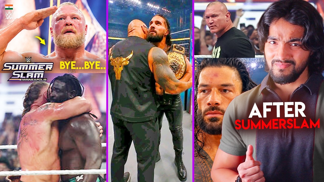 Brock Lesnar After SummerSlam😢....WHAT!? Roman Reigns, Randy Orton, The Rock Suprise?