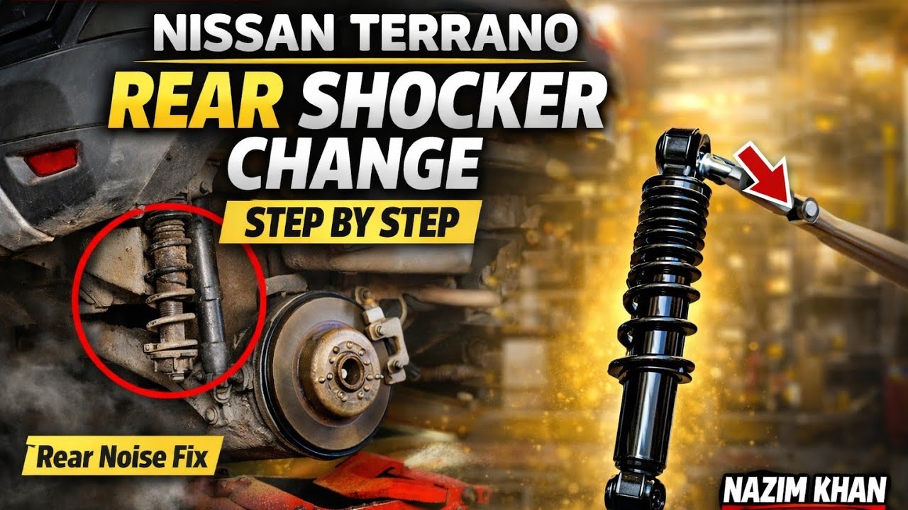 #Rear shokar replace #Nissan terrano diesel #automobile 