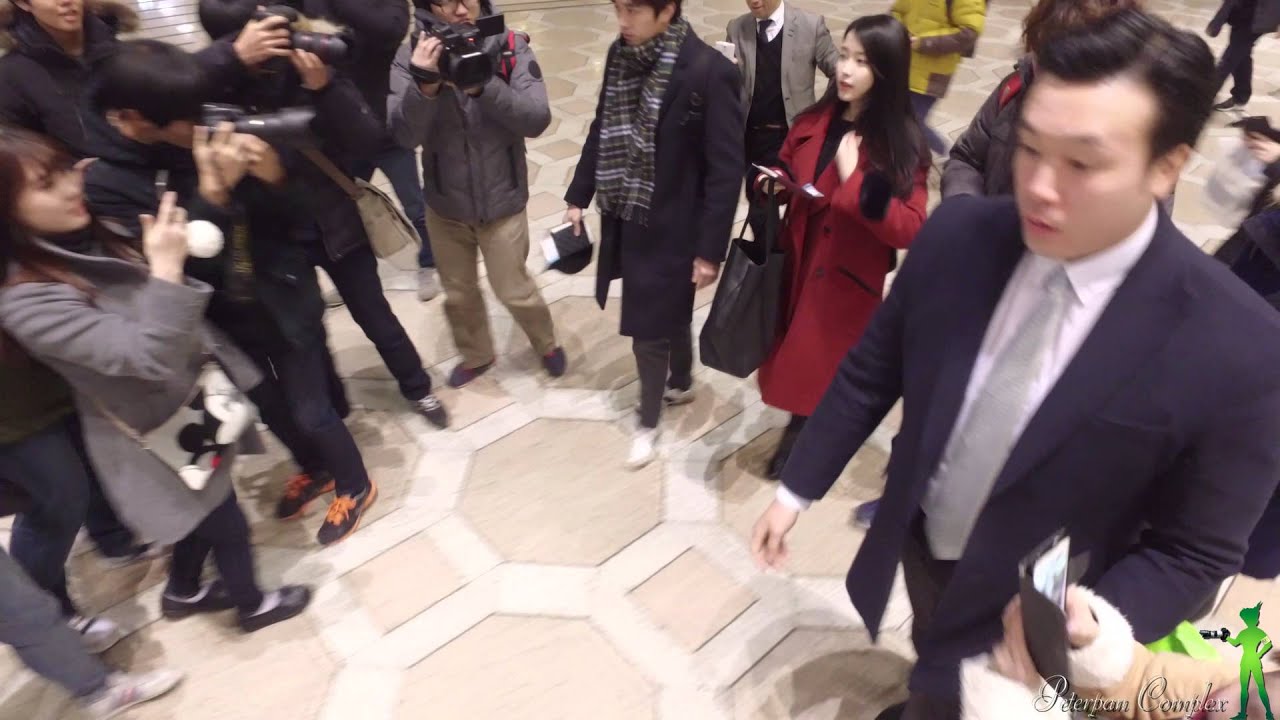 160122 김포공항 아이유 일본출국 4k 액션캠 by 피터팬