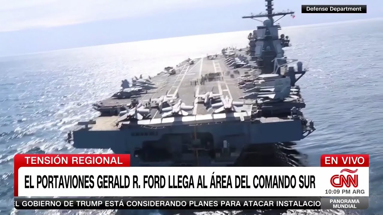 Panorama Mundial Con Gabriela Frías: Un Portaviones Militar Llega Al Área Del Comando Sur - 11/11/25