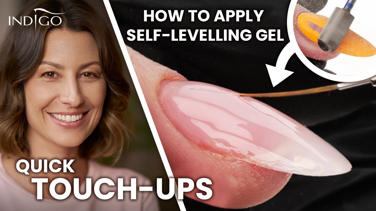 Gel nail restoration step by step! Self-levelling gel and quick touch-ups | Indigo Nails