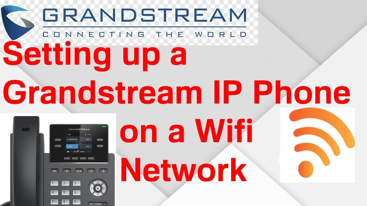 Setting up a Grandstream IP phone on Wifi | GRP2612W