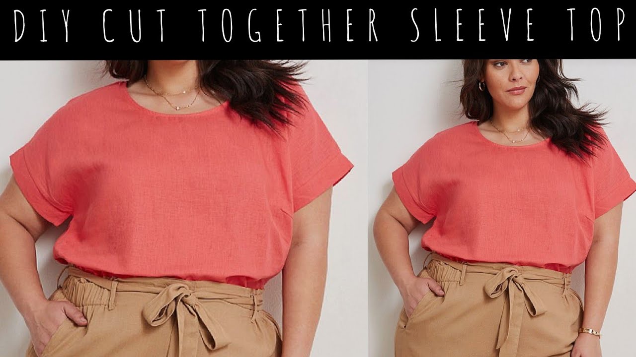 HOW TO : Cut and sew a cut-together sleeve top *beginner friendly tutorial*
