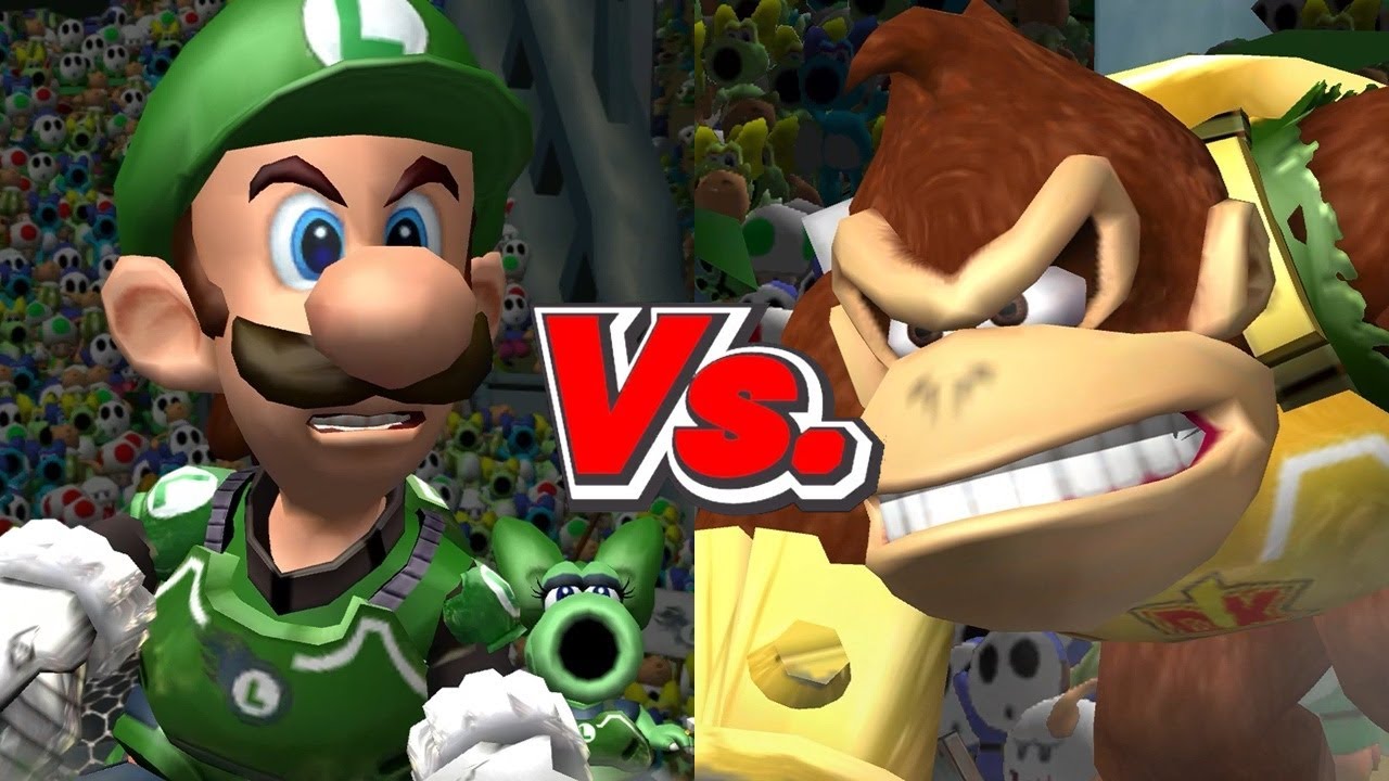 Mario Strikers Charged - Luigi Vs. Donkey Kong