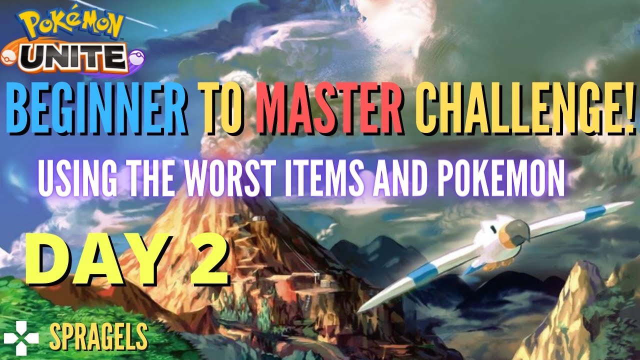 BEGINNER TO MASTER CHALLENGE! *Using The Worst Pokemon & Held Items* Day 2