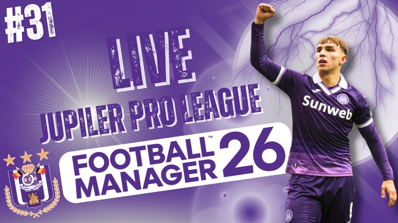 FOOTBALL MANAGER 2026 | JUPILER PRO LEAGUE ROYAL SPORTING CLUB ANDERLECHT | ⚪🟣⚪Ao Vivo #31