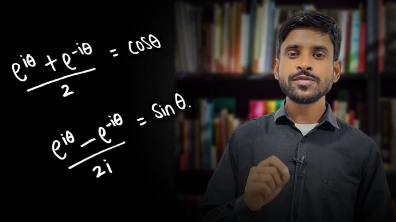 Cos and Sin in terms of Complex Exponential | Cos &theta;={e^(i&theta;) + e^(-i&theta;)}/2