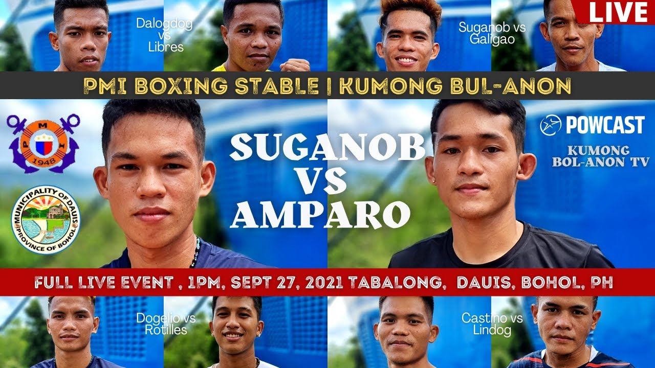 SUGANOB vs AMPARO FULL LIVE BOXING EVENT | PMI BOXING STABLE KUMONG BUL-ANON