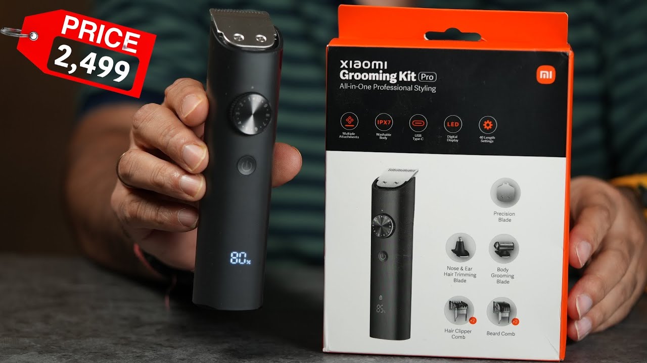 Xiaomi Grooming Kit Pro multiple heads for hair, beard, nose, ear and body