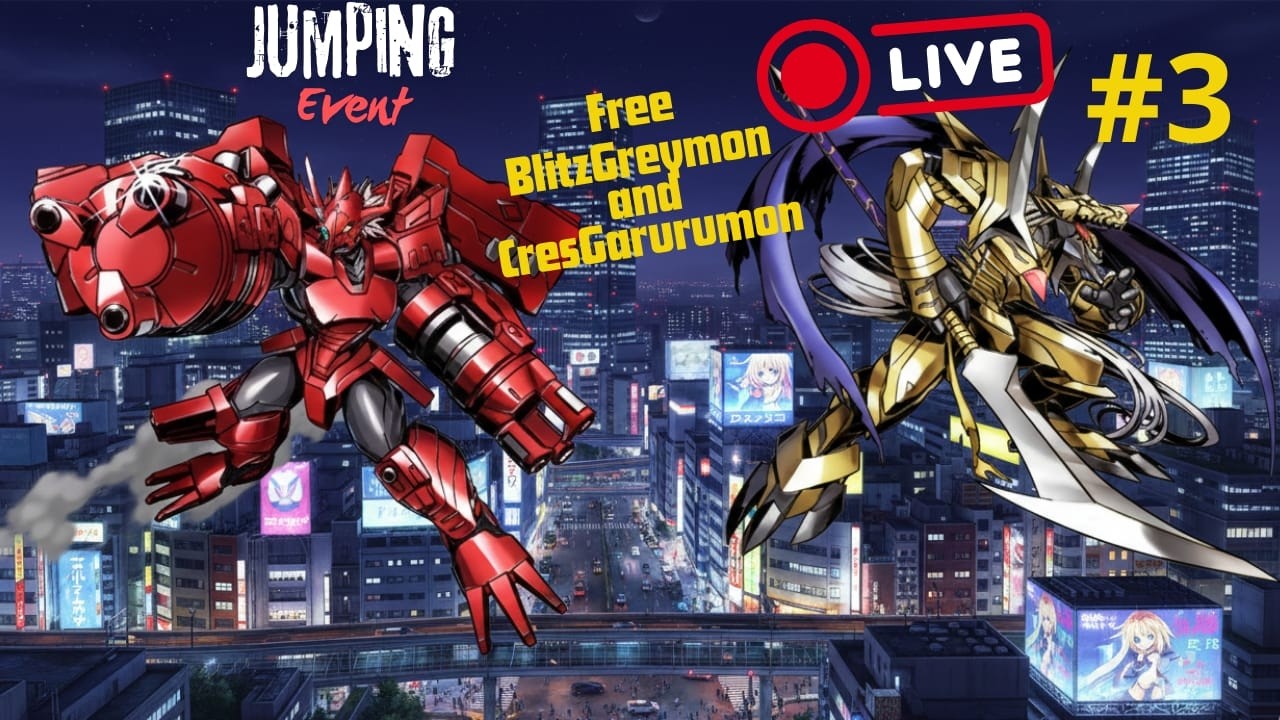 Digimon Super Rumble Jumping BlitzGreymon and CresGarurumon Live Part 3