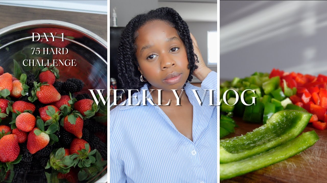 Weekly Vlog | 75 Hard Day 1, Grocery Run & Meal Prep