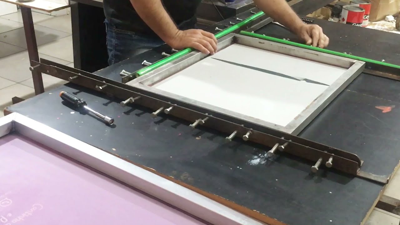 Como fazer esticador de telas para serigrafia fácil