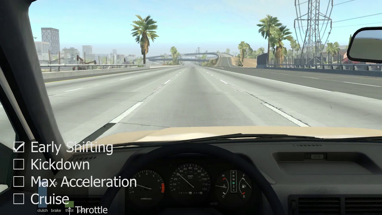 BeamNG.drive Automatic Transmission Behaviour