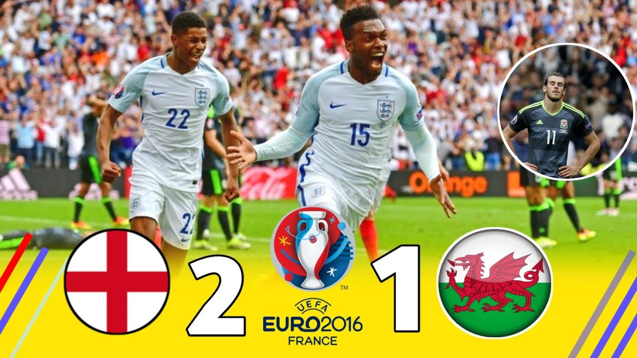England 2 × 1 Wales (Gareth Bale × Rooney) 2016 Euro  Extended Highlight and Goals HD