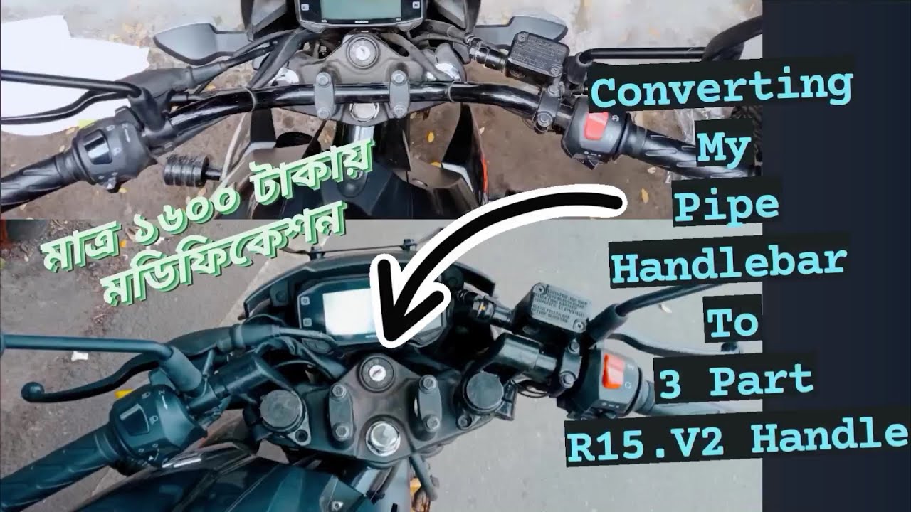 মাত্র ১৬০০ টাকায় 3 পার্ট হ্যান্ডেলবার মডিফিকেশন 😍|| Short but Mandatory change for Venom 💪|| AR.V16