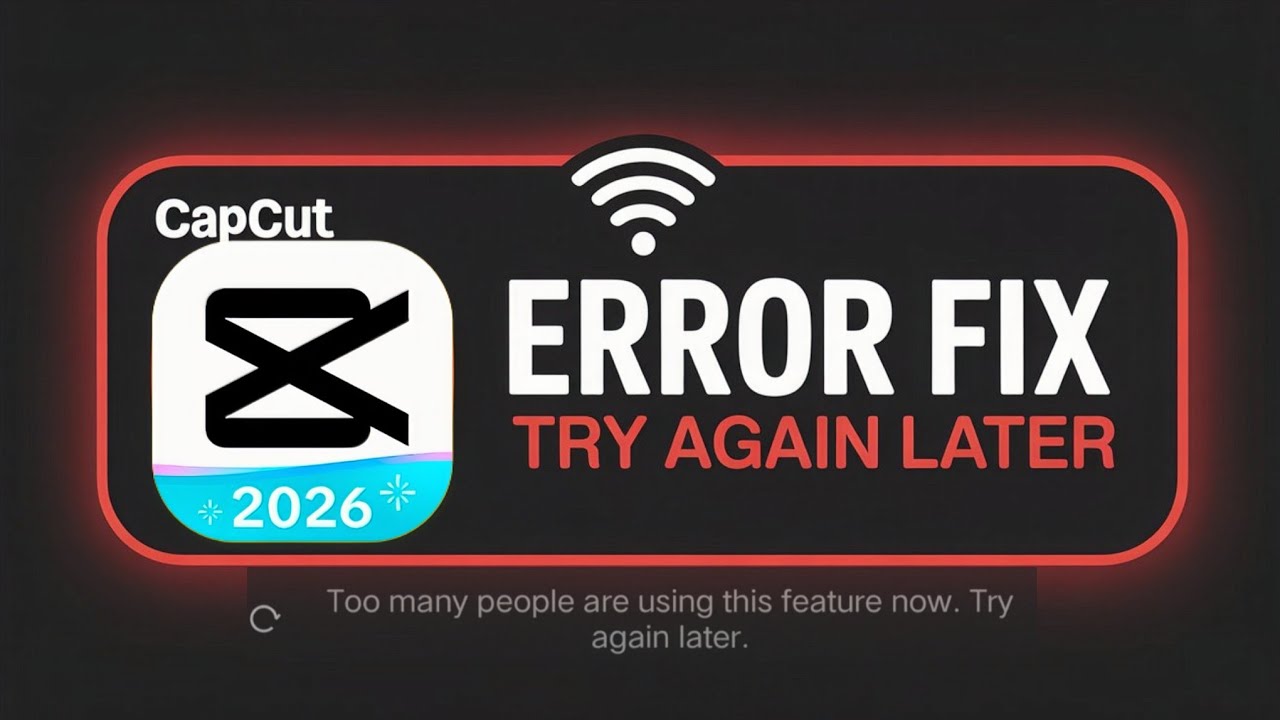 CapCut Pro 16.8.0 Error Fix | Too Many People Using This Feature