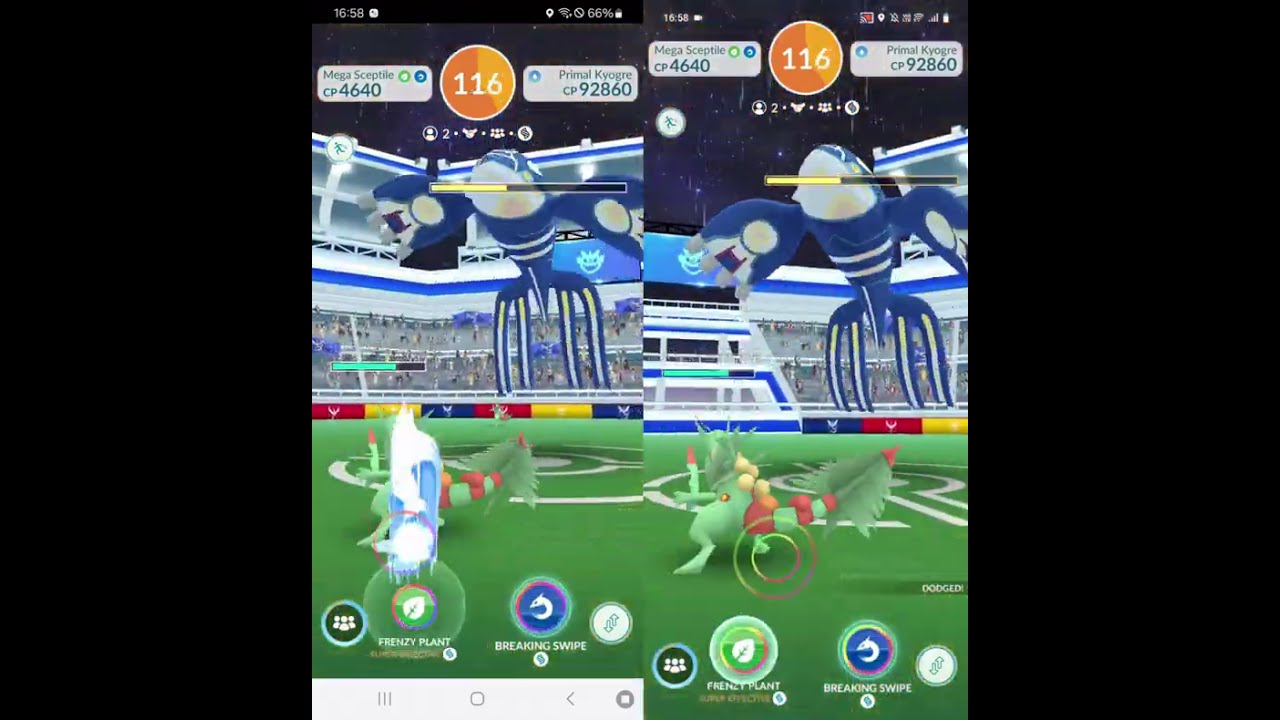 *DUO* Full Spec. Pokémon Go Primal Kyogre Raid Duo (Waterfall/Blizzard) Rainy Weather