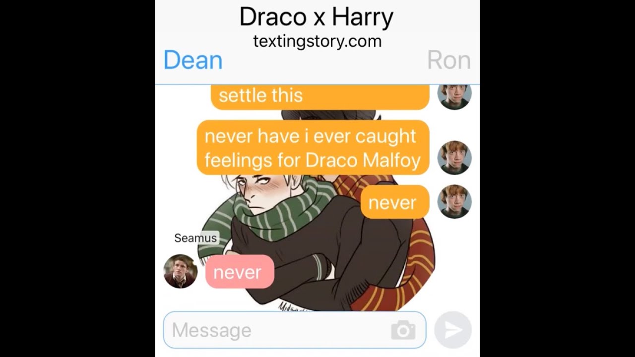 Drarry (Draco x Harry) Texting Story ~ One Shot