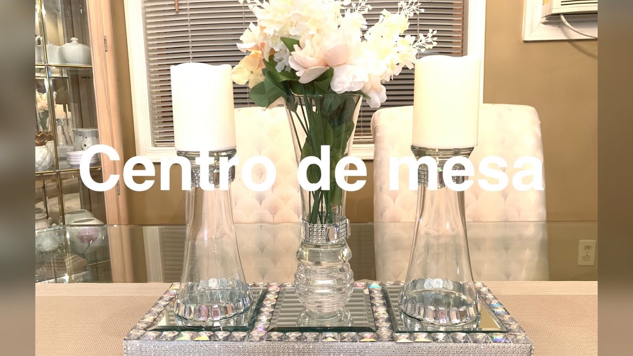 DIY; CENTRO DE MESA ELEGANTE PARA EL COMEDOR